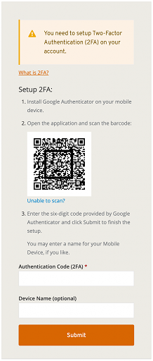 2FA Setup